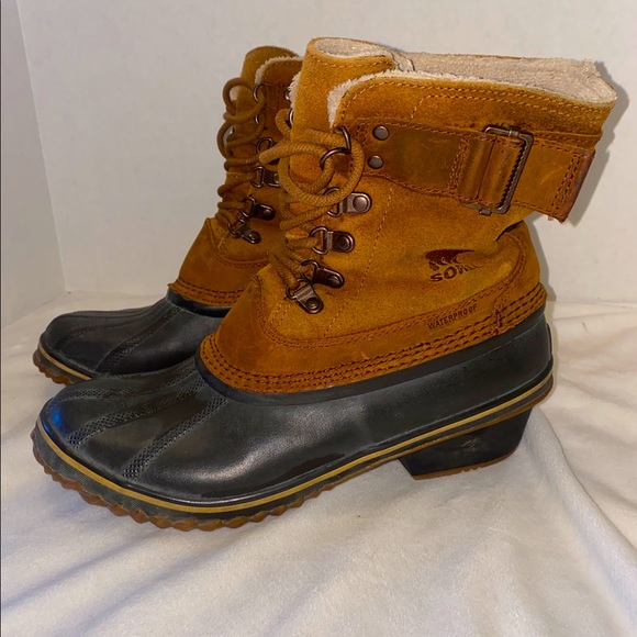 Sorel Shoes | Sorel Winter Fancy Lace II Boot 9.5 Suede Brown Rubber Waterproof Womens | Color: Brown/Tan | Size: 9.5 | Pm-87738330's Closet